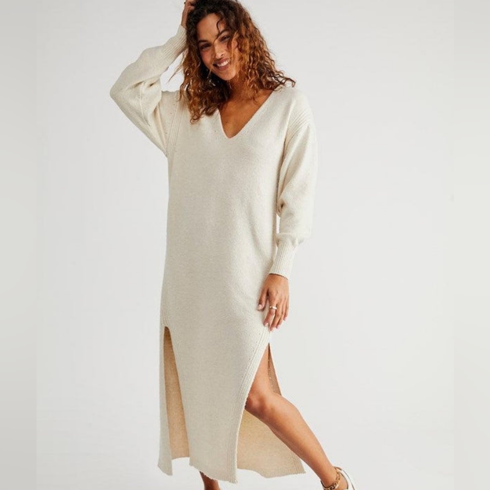 NWT Free People Willow Reversable Sweater Dress